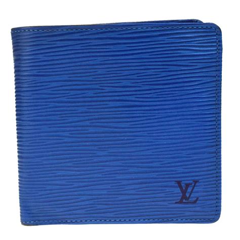 louis vuitton epi wallet blue